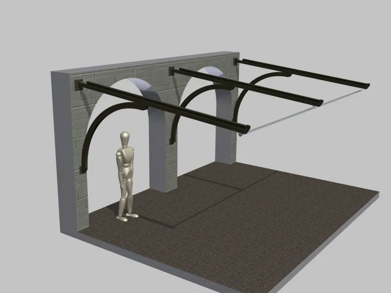 Pergola a sbalzo